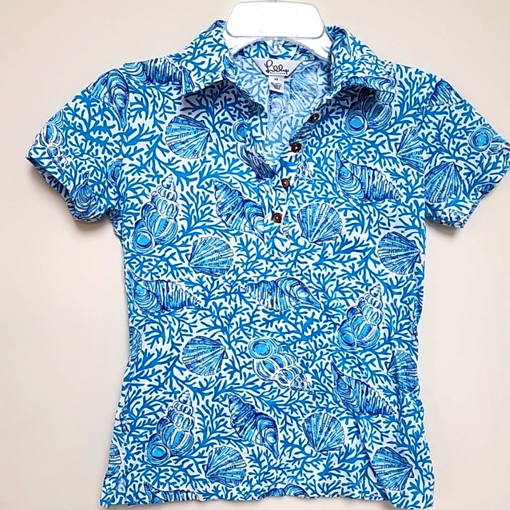 Lilly Pulitzer Collared Cotton Top XS